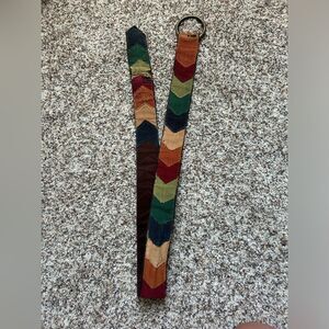 Women’s Multicolor Tapestry Vintage Boho Belt 40 inches